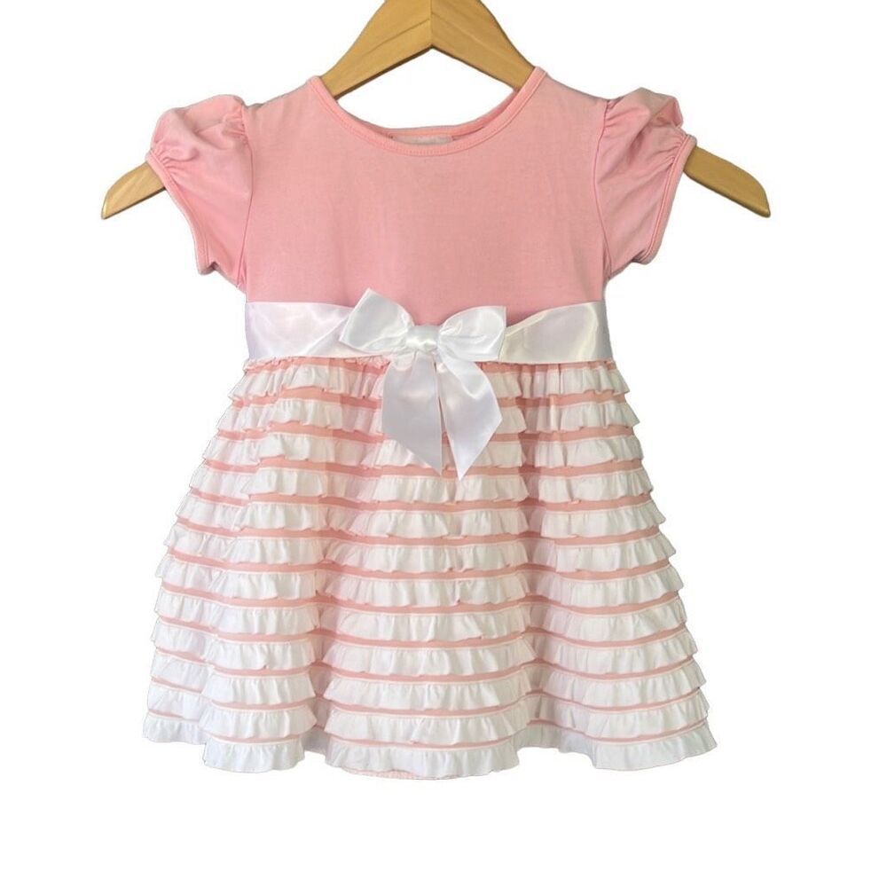 Iris & Ivy Girls Toddler Pink Ruffle Dress 24 Month